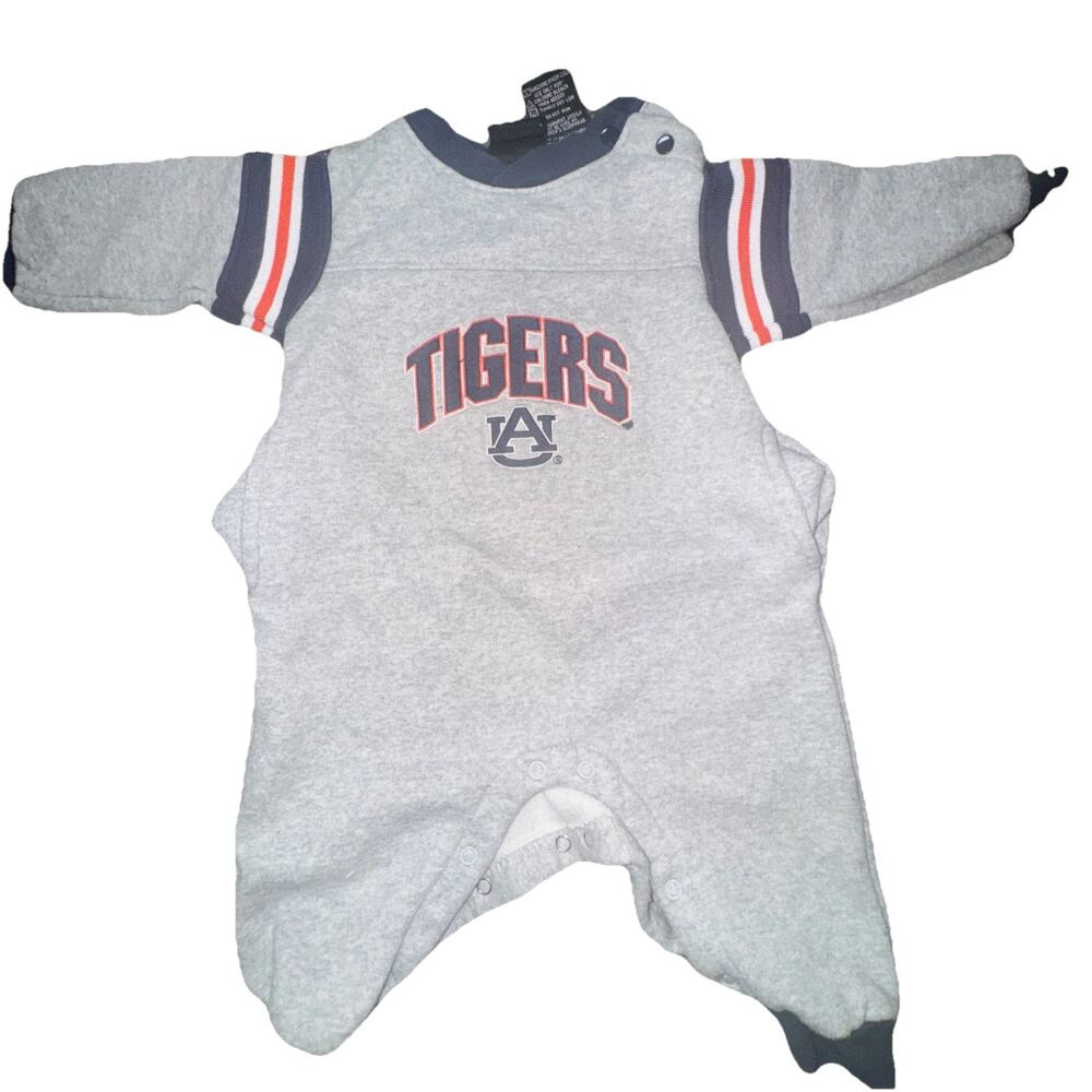 Vintage Starter Auburn Tigers Baby Bodysuit Long Sleeve Size 3-6 (b23)